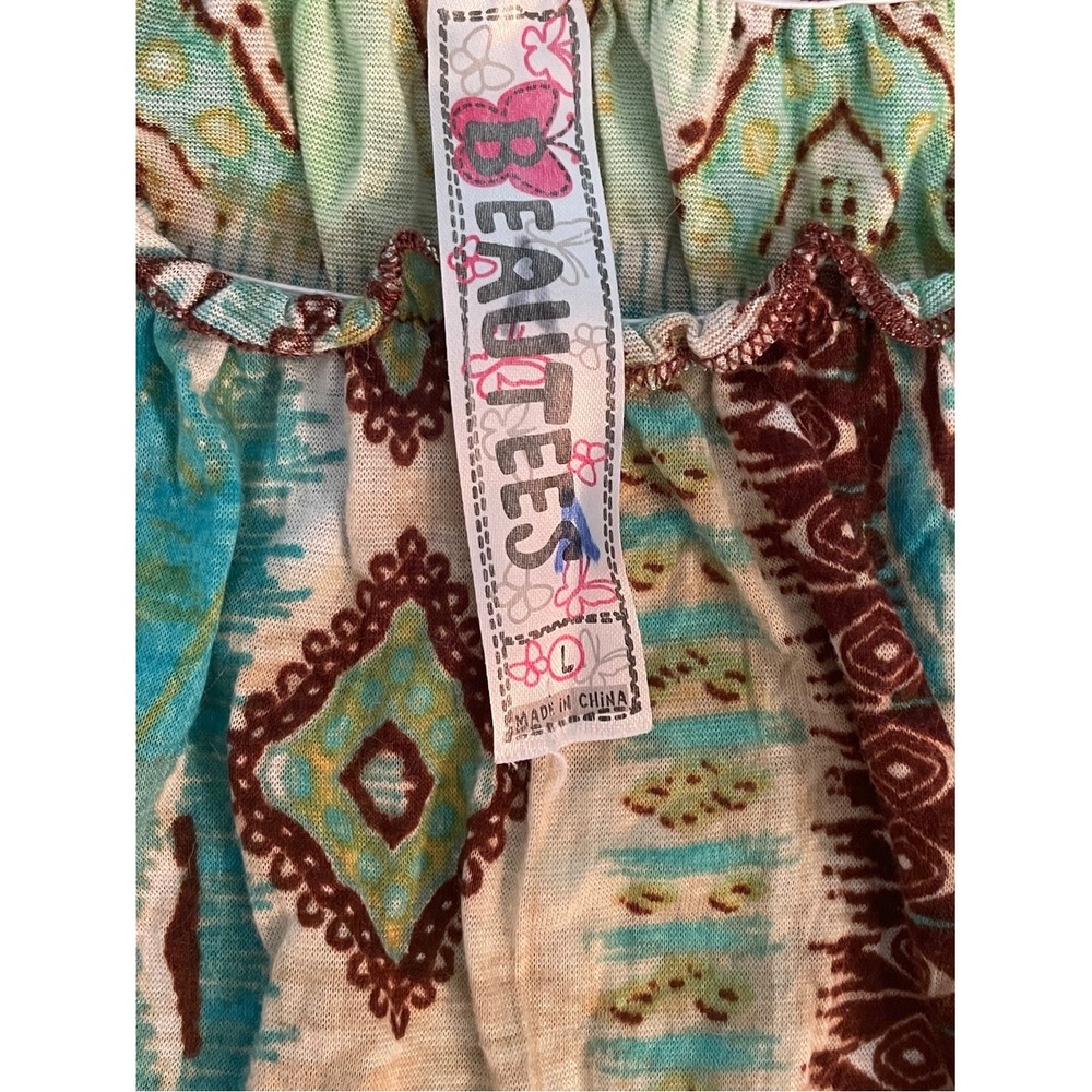 3 Girls Colorful Boho Peasant Tops Size Large - Picture 13 of 16